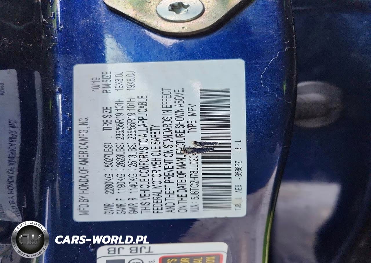 2020 Acura Rdx Advance VIN:5J8TC2H78LL020437 - 12