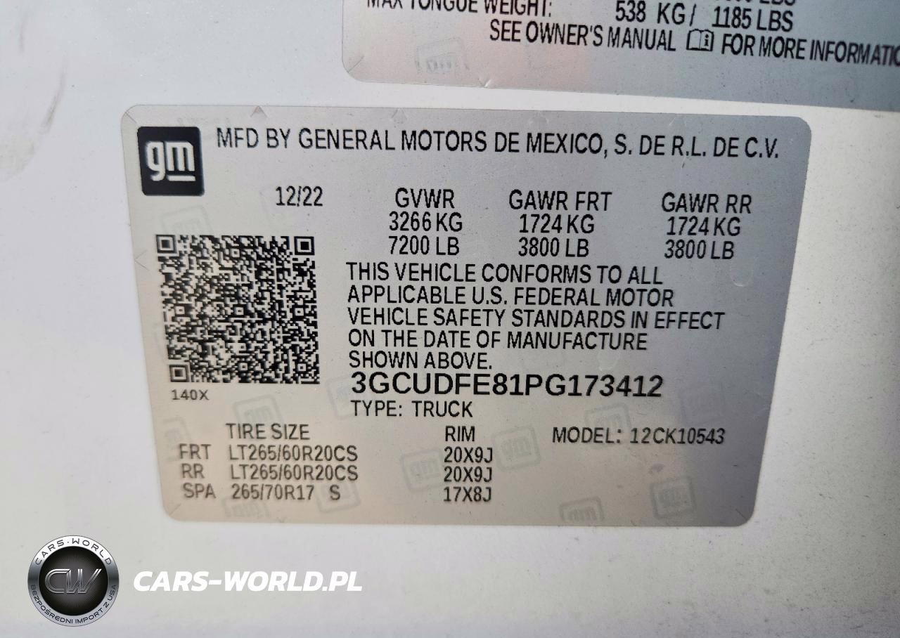2023 Chevrolet Silverado K1500 Lt Trail Boss VIN:3GCUDFE81PG173412 - 12