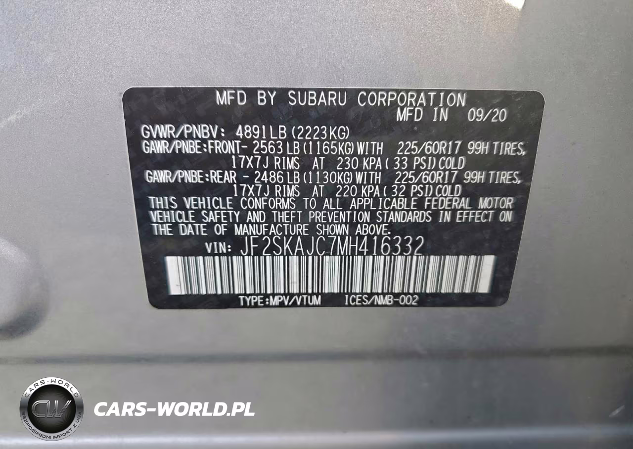 2021 Subaru Forester Premium VIN:JF2SKAJC7MH416332 - 12