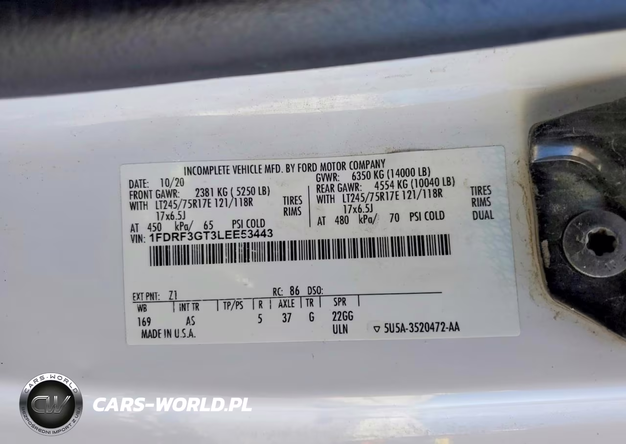 2020 Ford F350 Super Duty Flatbed Truck VIN:1FDRF3GT3LEE53443 - 13