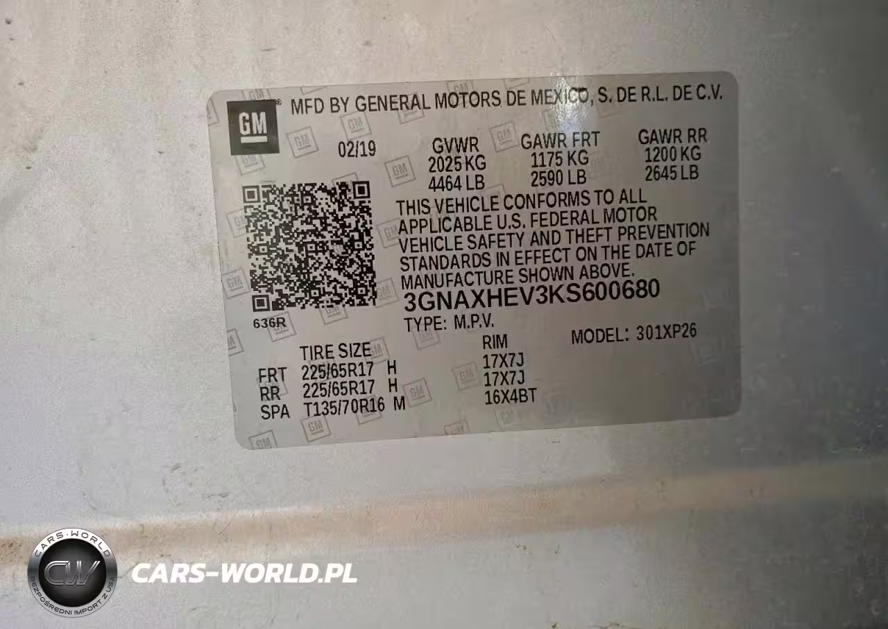 2019 Chevrolet Equinox Ls VIN:3GNAXHEV3KS600680 - 13