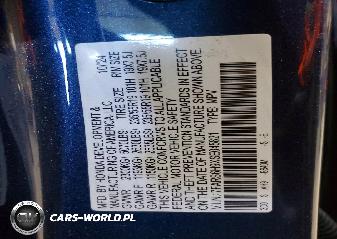 2025 Honda Cr-V Sport Touring VIN:7FARS6H9XSE045821 - 13