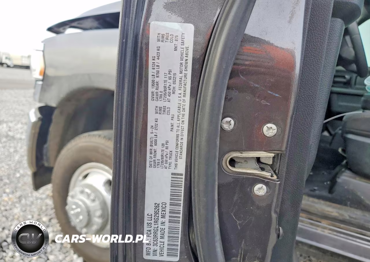 2024 Ram 3500 Tradesman VIN:3C63RRGL1RG295262 - 12