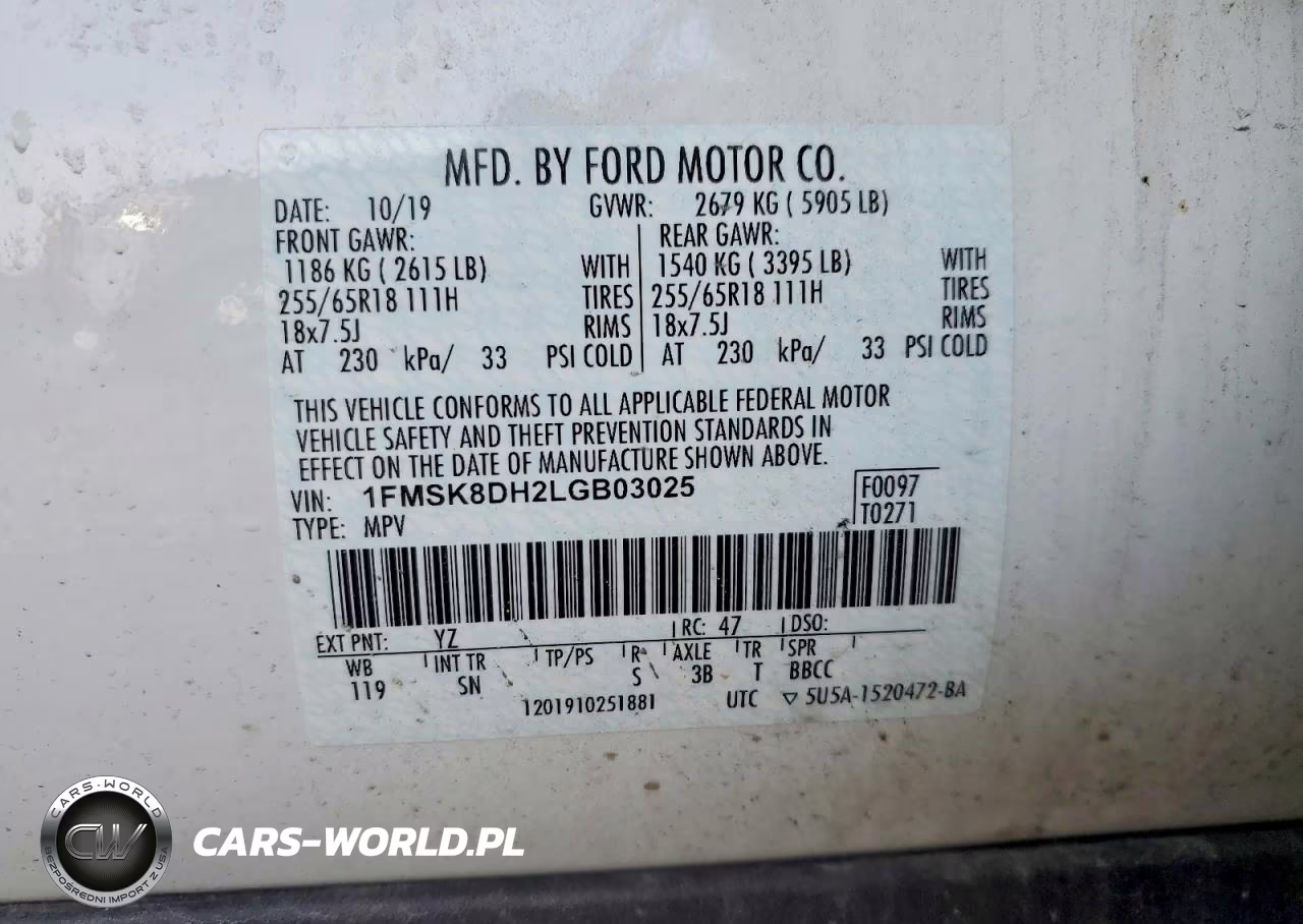 2020 Ford Explorer Xlt VIN:1FMSK8DH2LGB03025 - 13