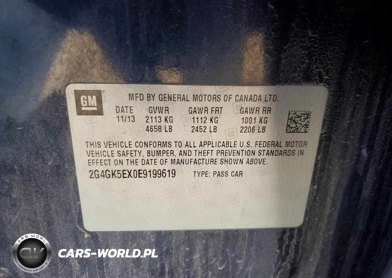 2014 Buick Regal VIN:2G4GK5EX0E9199619 - 12