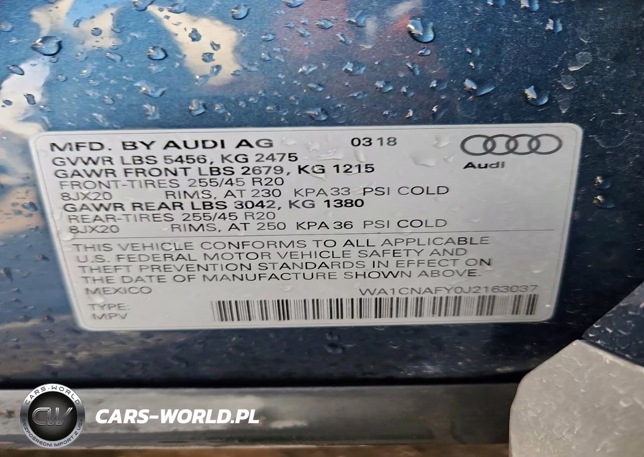 2018 Audi Q5 Prestige VIN:WA1CNAFY0J2163037 - 12
