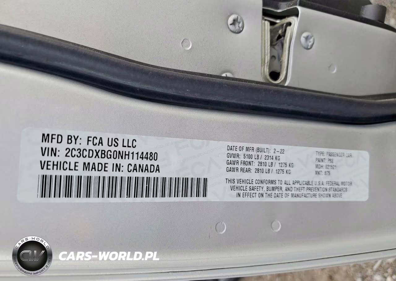 DODGE CHARGER VIN:2C3CDXBG0NH114480 - 12
