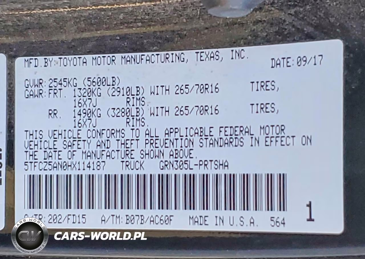 2017 Toyota Tacoma Double Cab VIN:5TFCZ5AN0HX114187 - 13