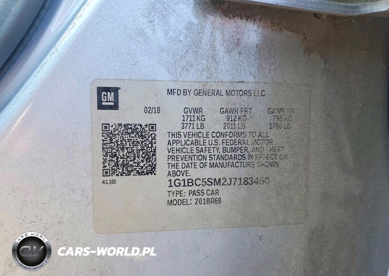 2018 Chevrolet Cruze Ls VIN:1G1BC5SM2J7183450 - 12