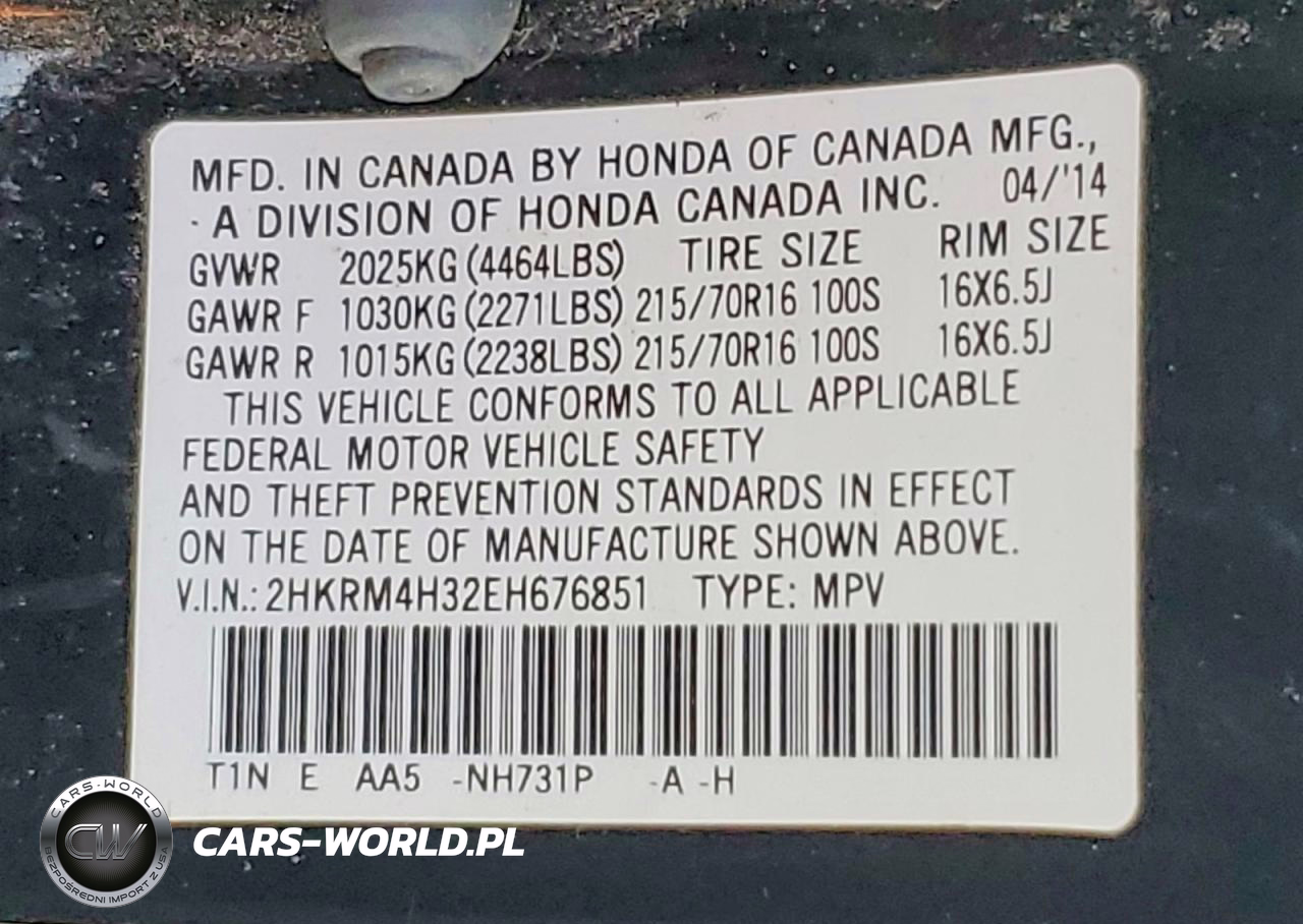 2014 Honda Cr-V Lx VIN:2HKRM4H32EH676851 - 13