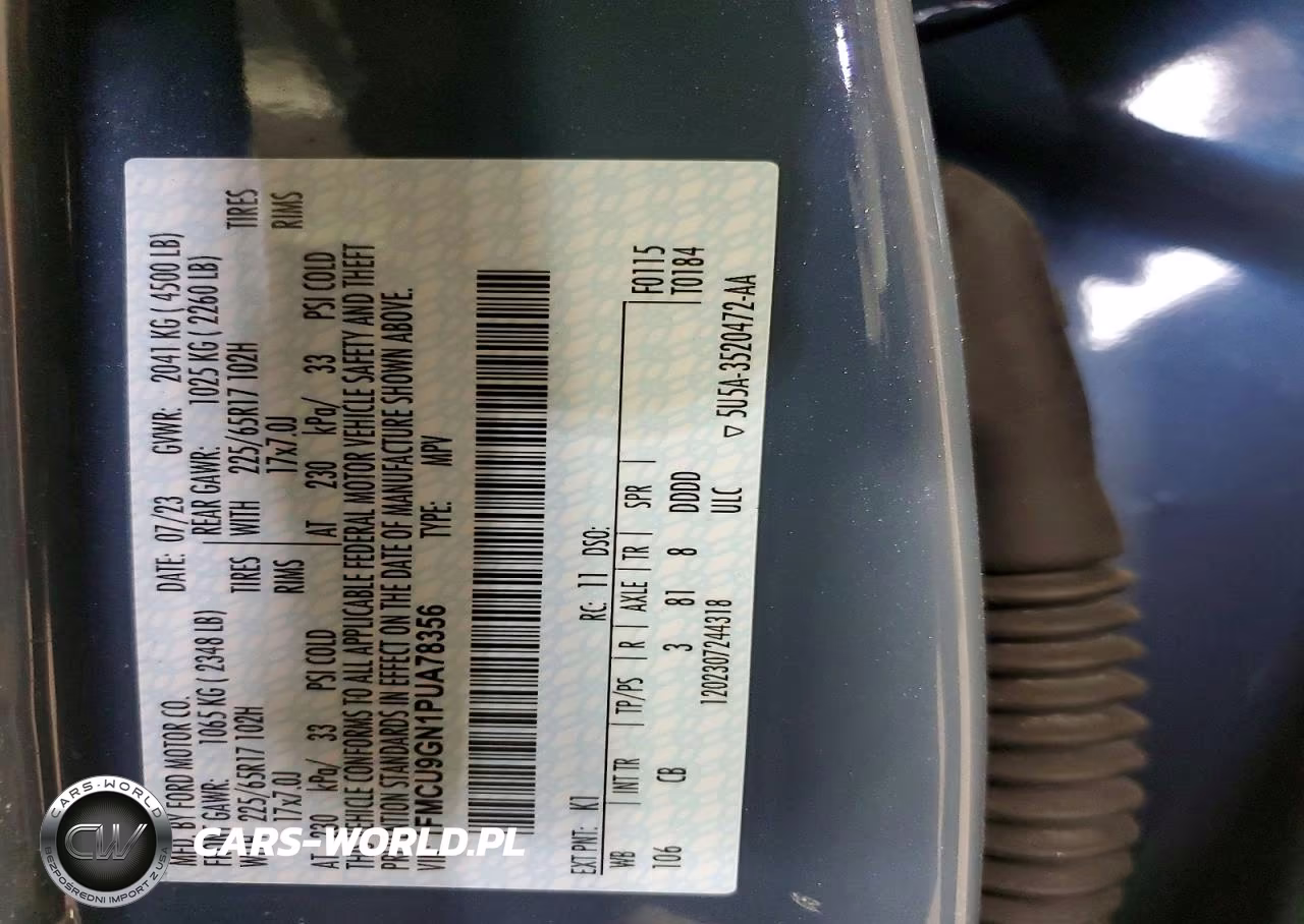 2023 Ford Escape Active VIN:1FMCU9GN1PUA78356 - 13