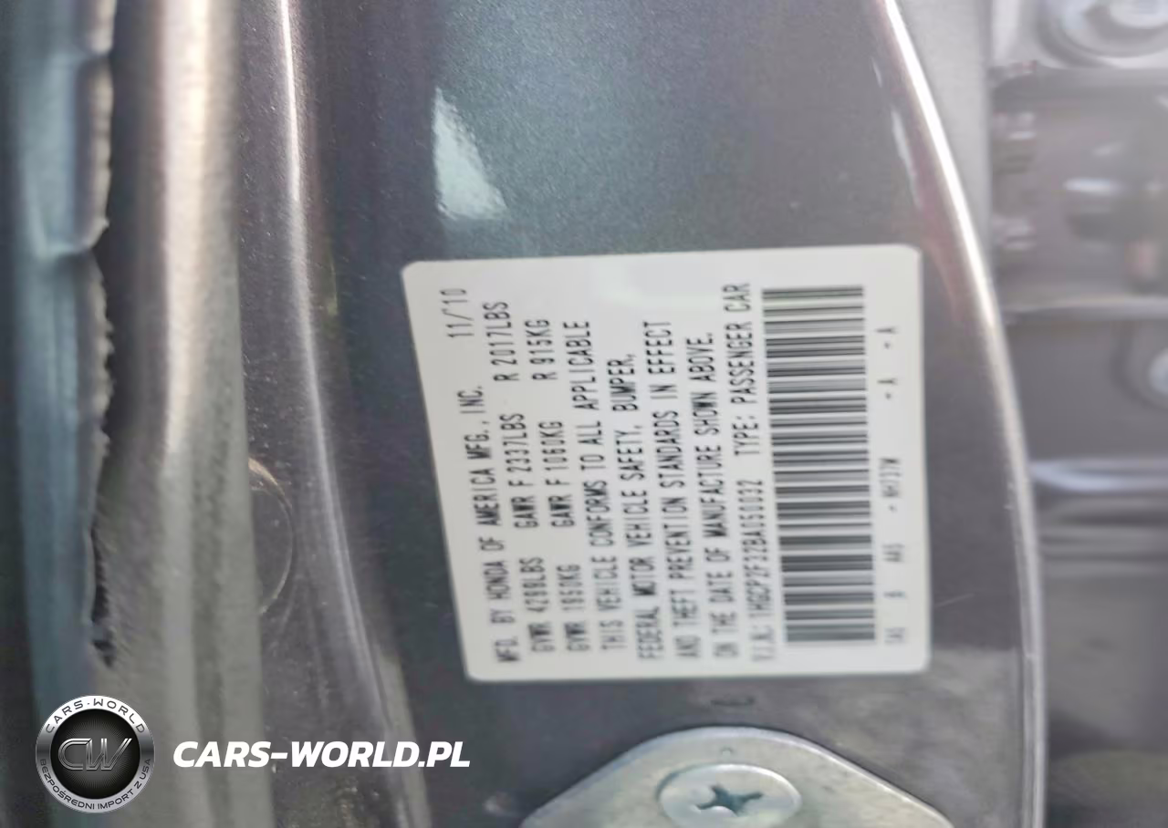 2011 Honda Accord Lx VIN:1HGCP2F32BA050032 - 12