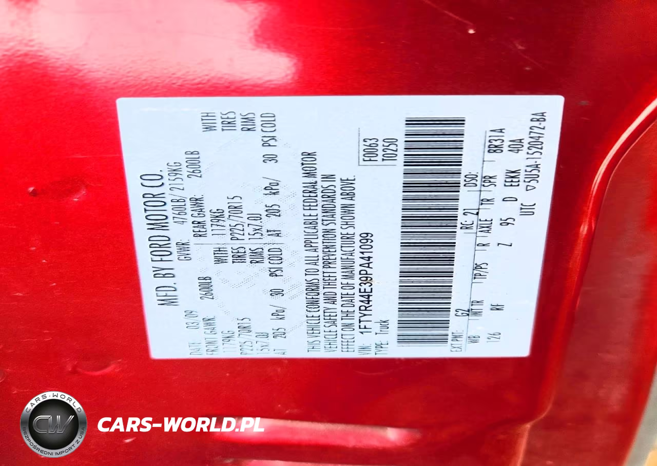 2009 Ford Ranger VIN:1FTYR44E39PA41099 - 13