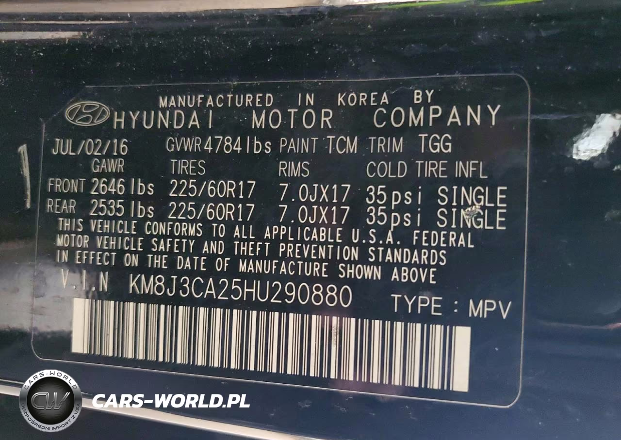 2017 Hyundai Tucson Limited VIN:KM8J3CA25HU290880 - 12