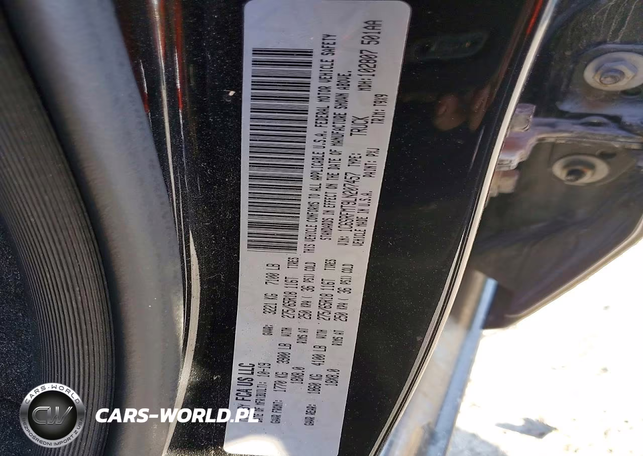 2020 Ram 1500 VIN:1C6SRFMT9LN207457 - 12