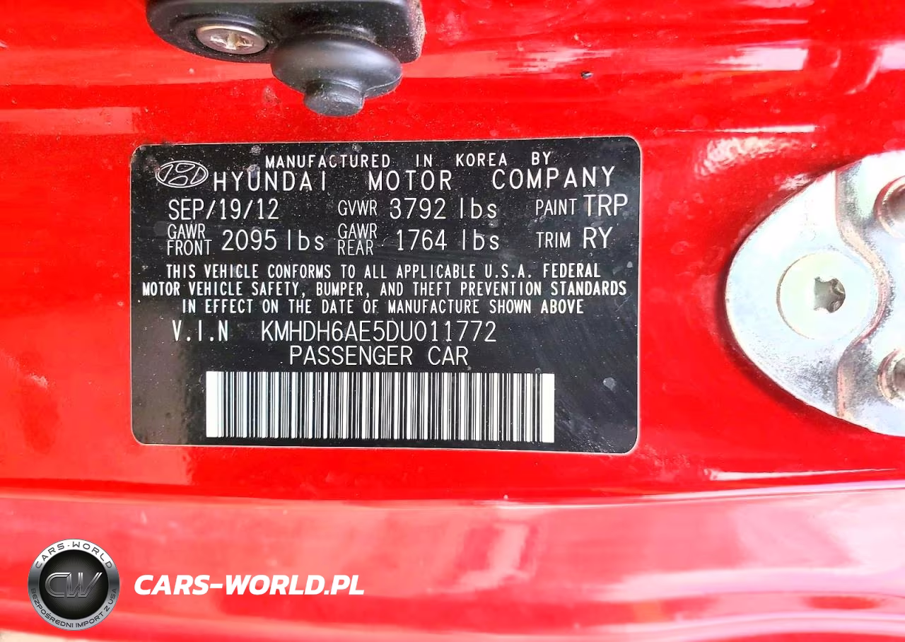 2013 Hyundai Elantra Coupe Gs VIN:KMHDH6AE5DU011772 - 12