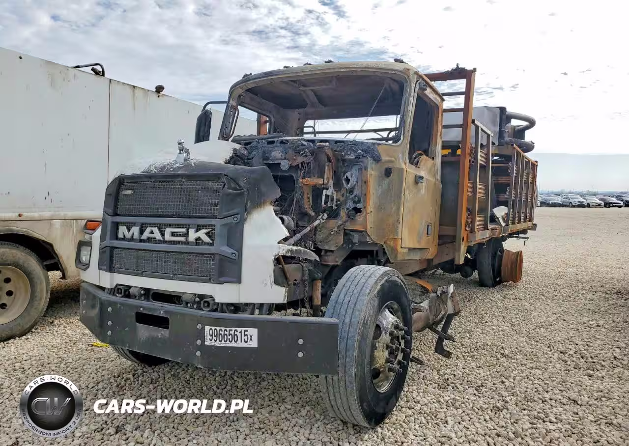 2024 Mack Md Flatbed Truck With Crash Attenuator VIN:1M2MDBAA1RS009649 - 2