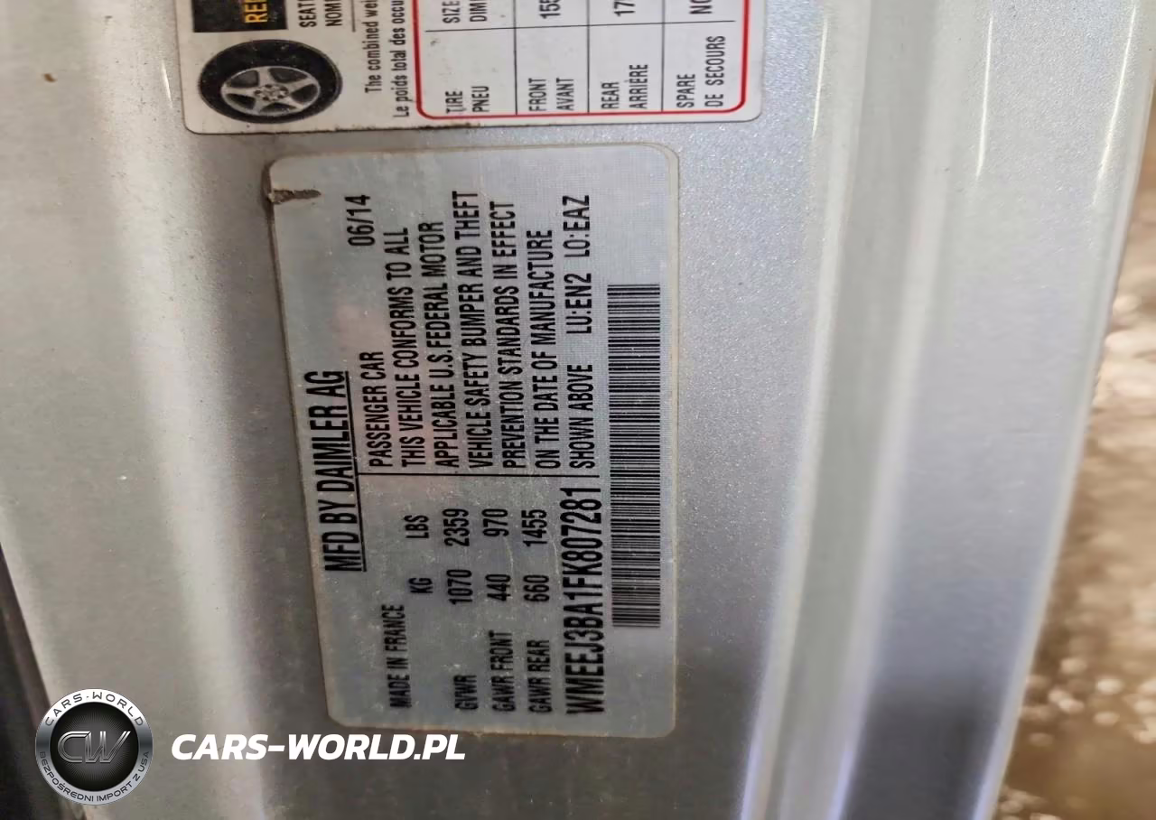 2015 Smart Fortwo VIN:WMEEJ3BA1FK807281 - 13