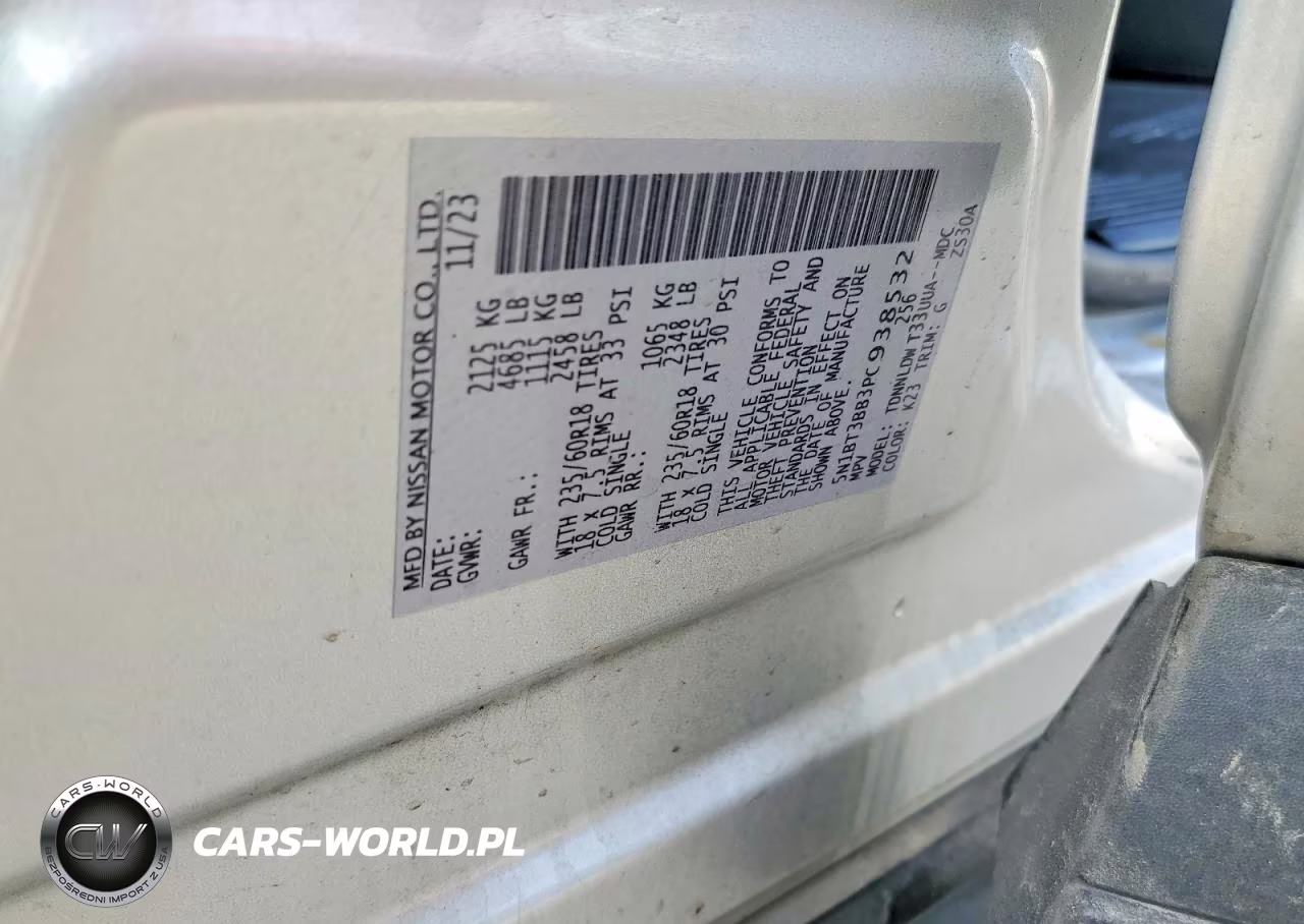 2023 Nissan Rogue Sv VIN:5N1BT3BB3PC938532 - 13