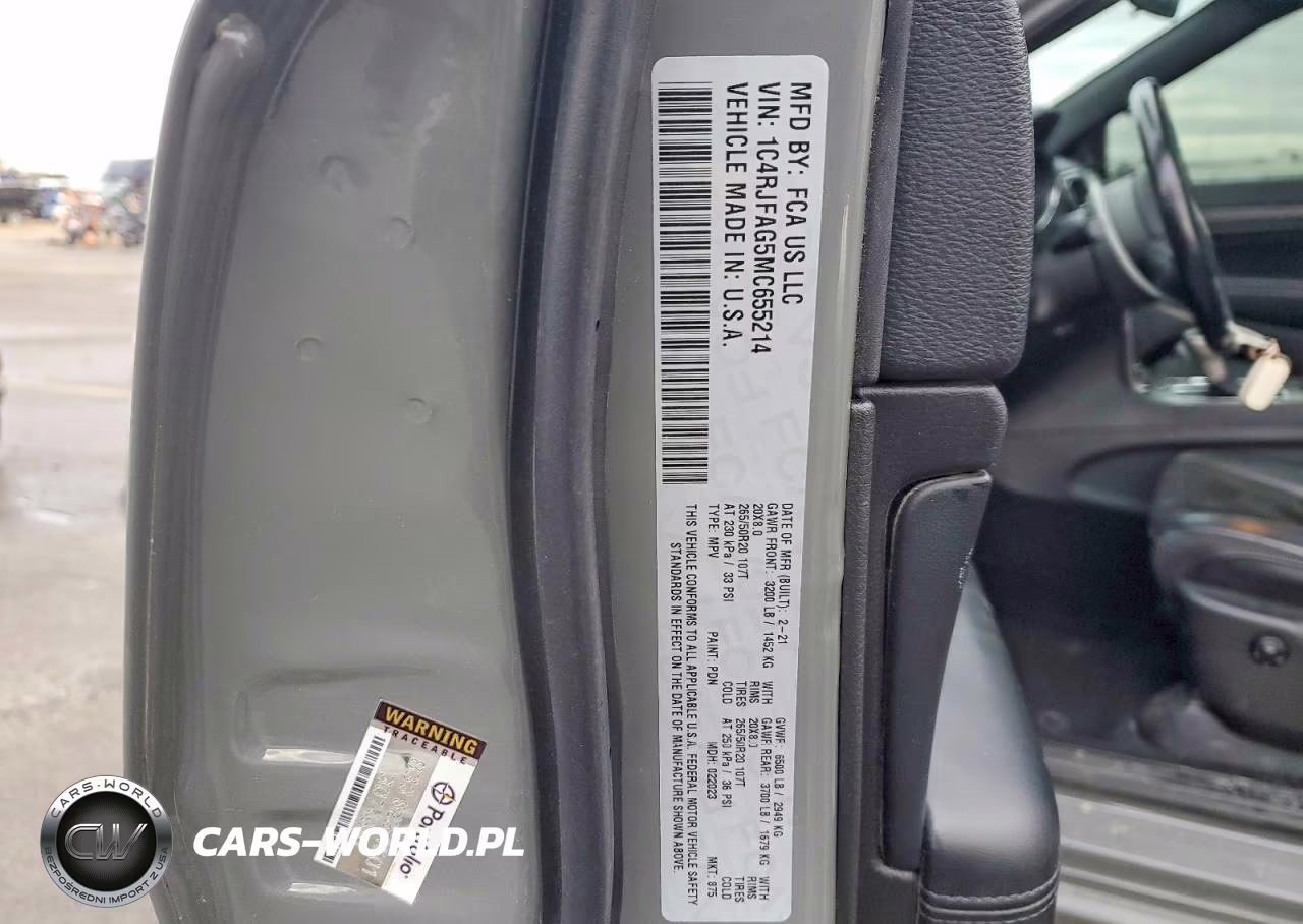 2021 Jeep Grand Cherokee Laredo VIN:1C4RJFAG5MC655214 - 14