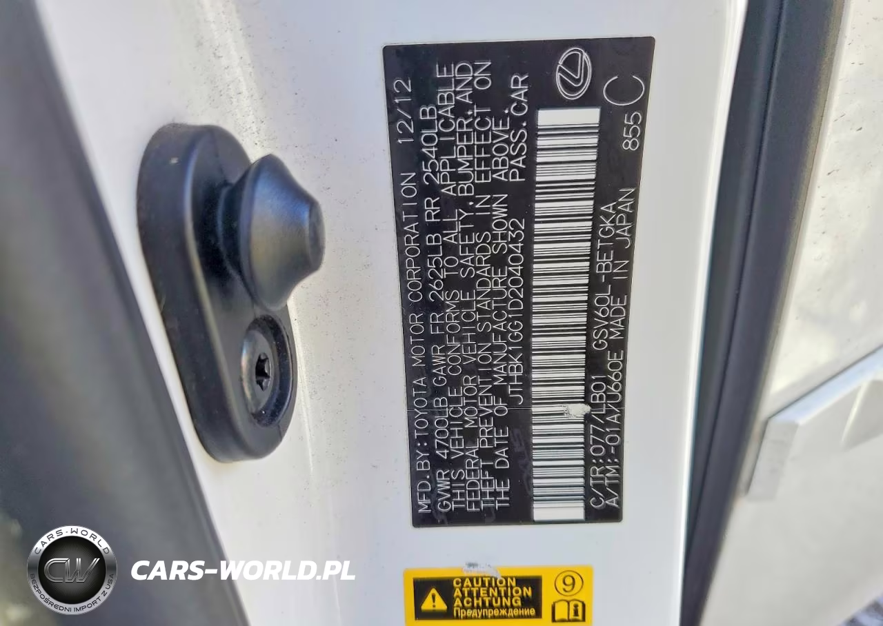 2013 Lexus Es 350 VIN:JTHBK1GG1D2040432 - 12