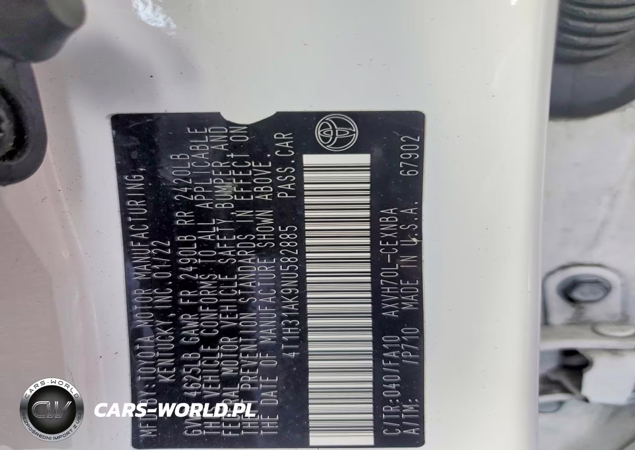 2022 Toyota Camry Hybrid Le VIN:4T1H31AK9NU582885 - 13