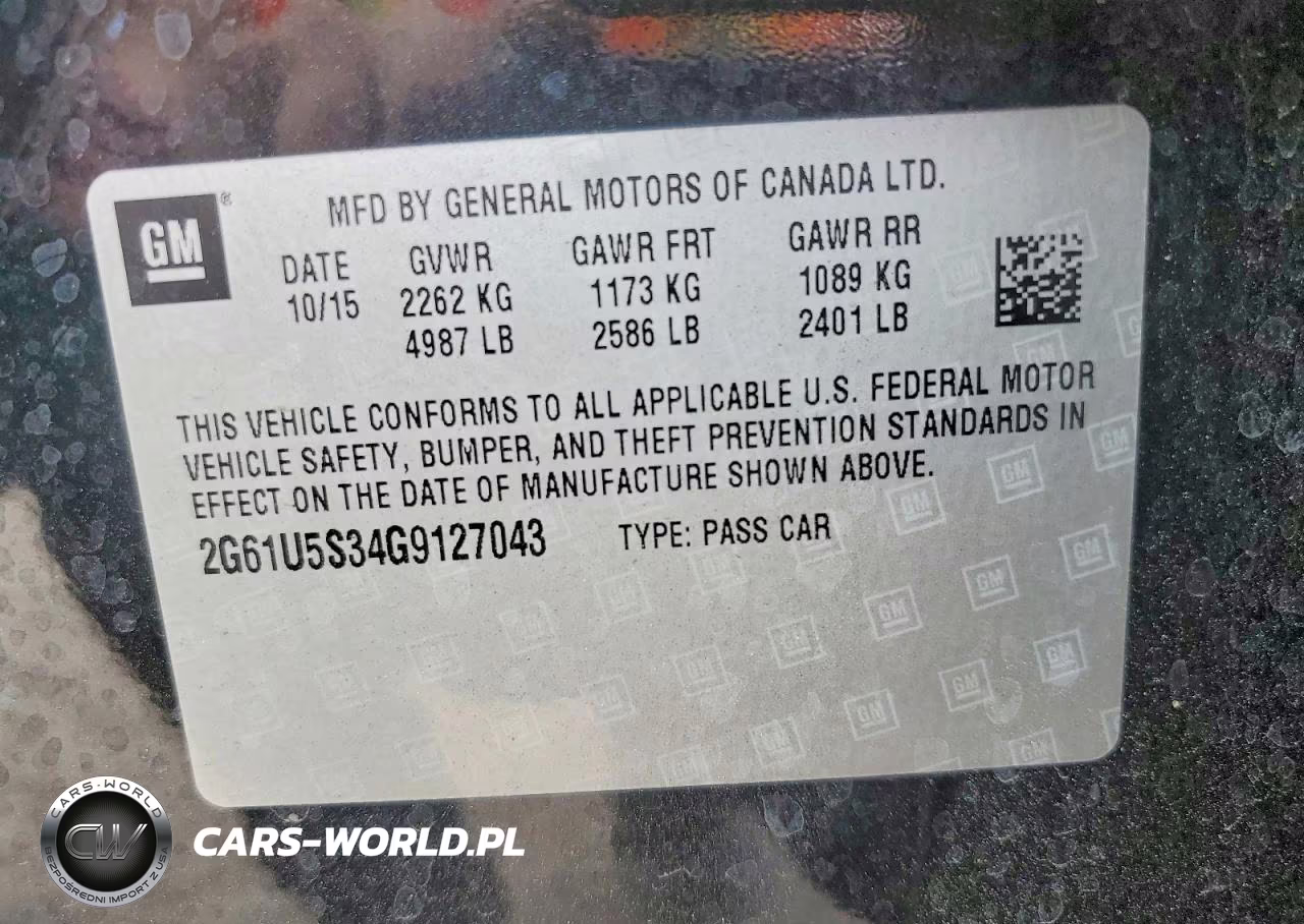 2016 Cadillac Xts VIN:2G61U5S34G9127043 - 13
