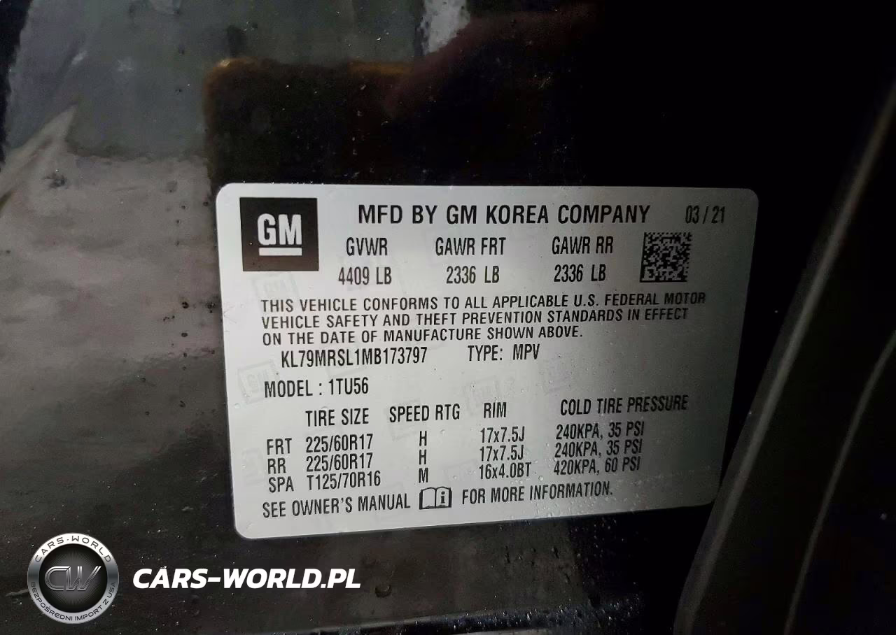 2021 Chevrolet Trailblazer Lt VIN:KL79MRSL1MB173797 - 13