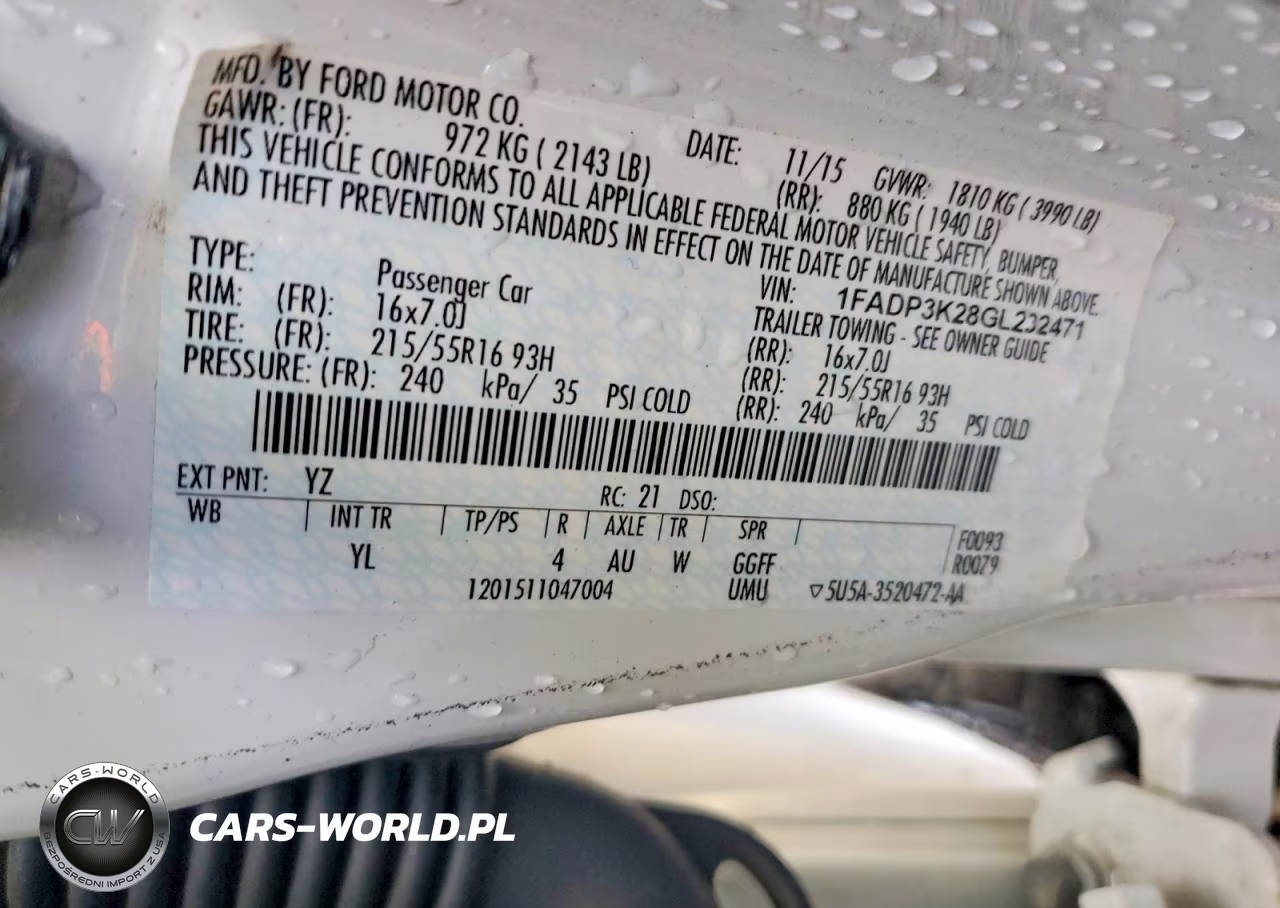 2016 Ford Focus Se VIN:1FADP3K28GL232471 - 13