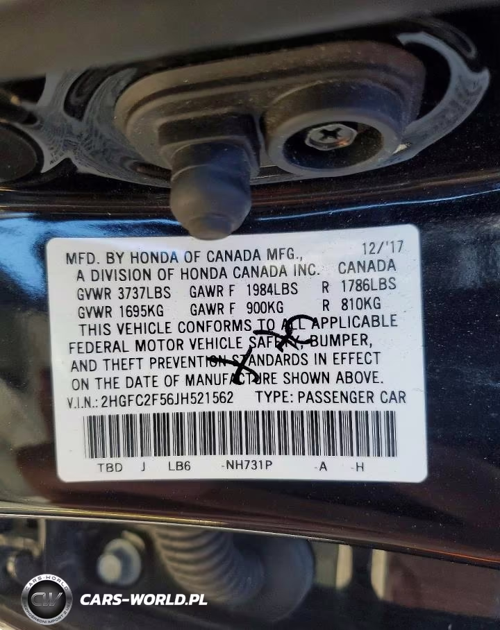2018 Honda Civic Lx VIN:2HGFC2F56JH521562 - 12