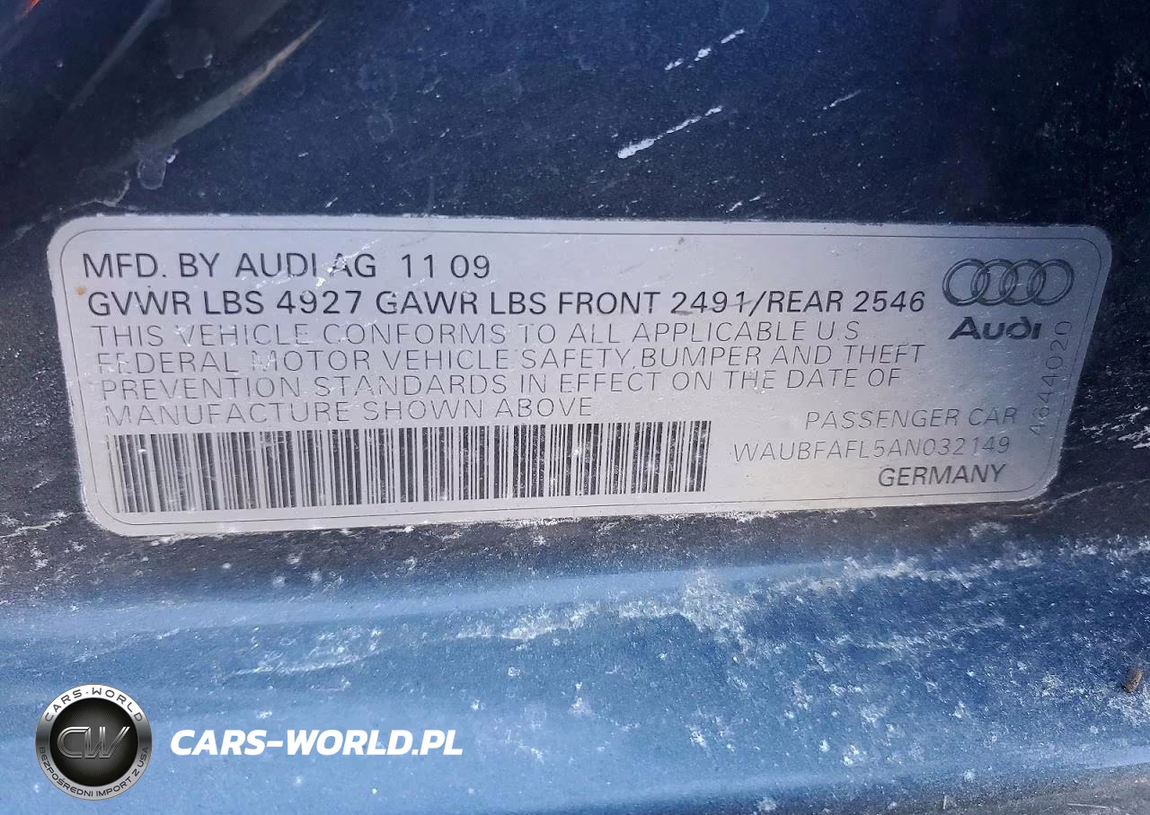 2010 Audi A4 Premium VIN:WAUBFAFL5AN032149 - 12