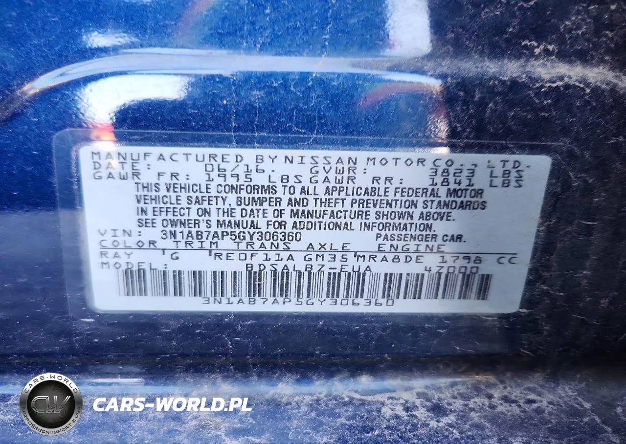 2016 Nissan Sentra S VIN:3N1AB7AP5GY306360 - 12