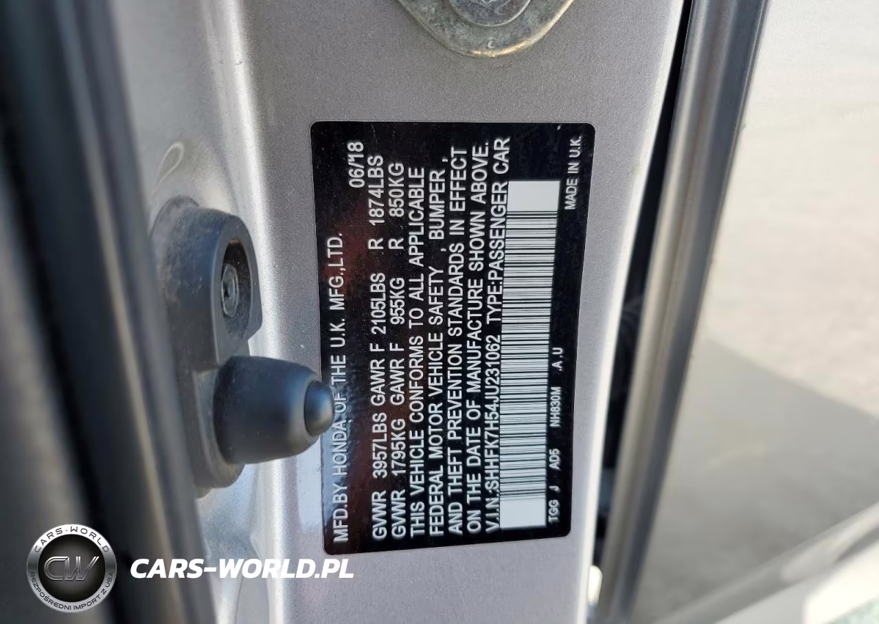 2018 Honda Civic Ex VIN:SHHFK7H54JU231062 - 12
