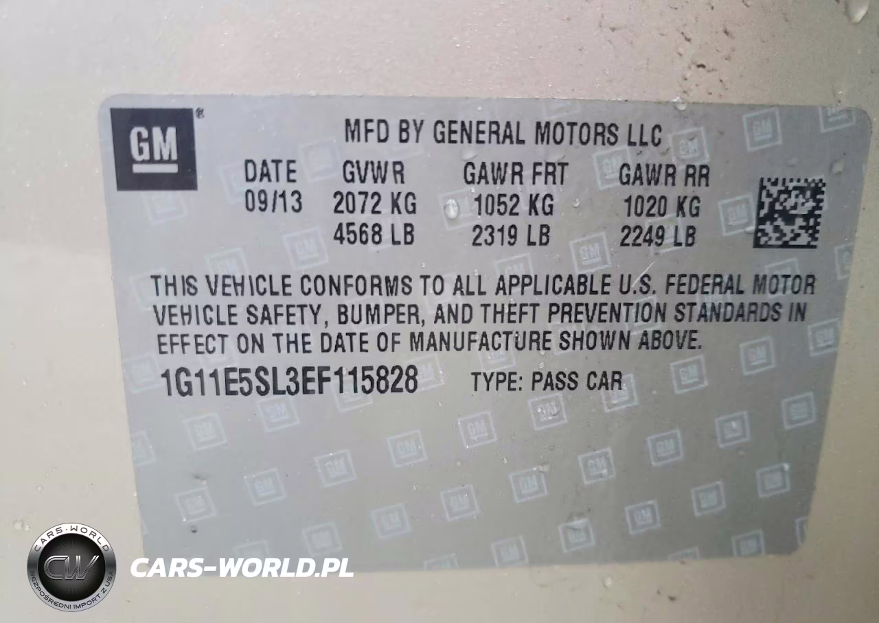 2014 Chevrolet Malibu 2Lt VIN:1G11E5SL3EF115828 - 12