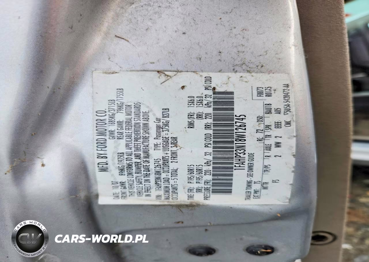 2008 Ford Focus Se VIN:1FAHP33N18W126745 - 12