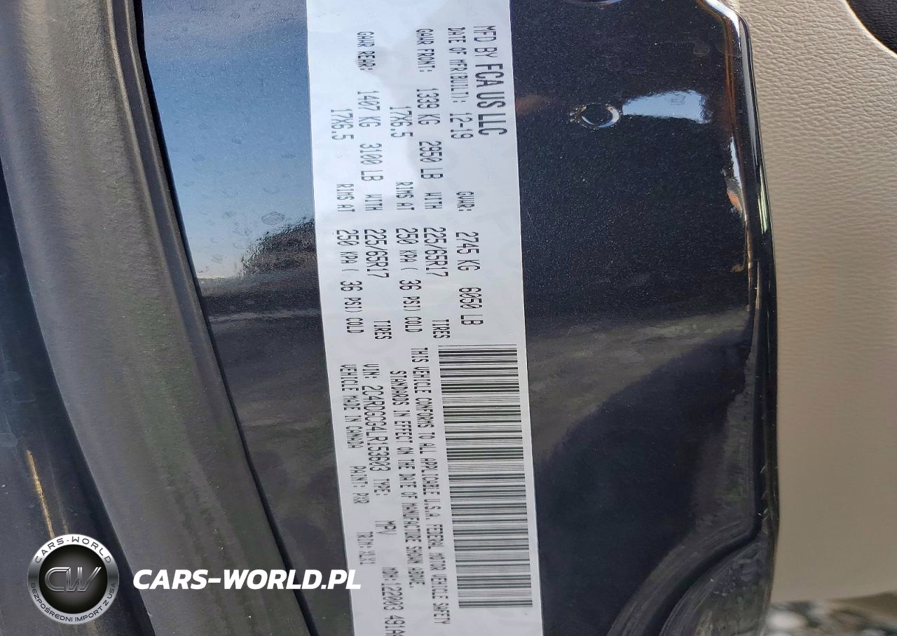 2020 Dodge Grand Caravan Sxt VIN:2C4RDGCG4LR153603 - 13