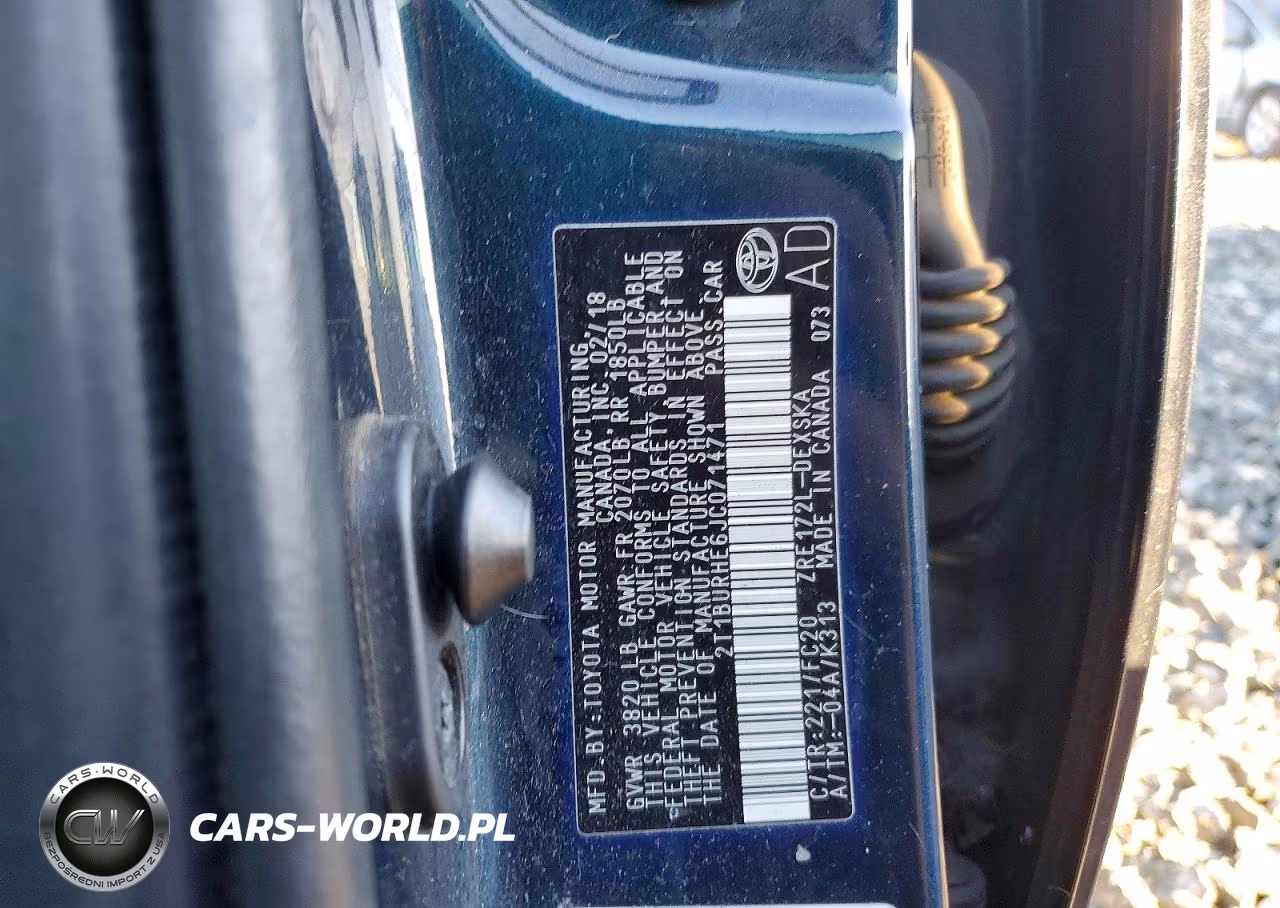 2018 Toyota Corolla L VIN:2T1BURHE6JC071471 - 12