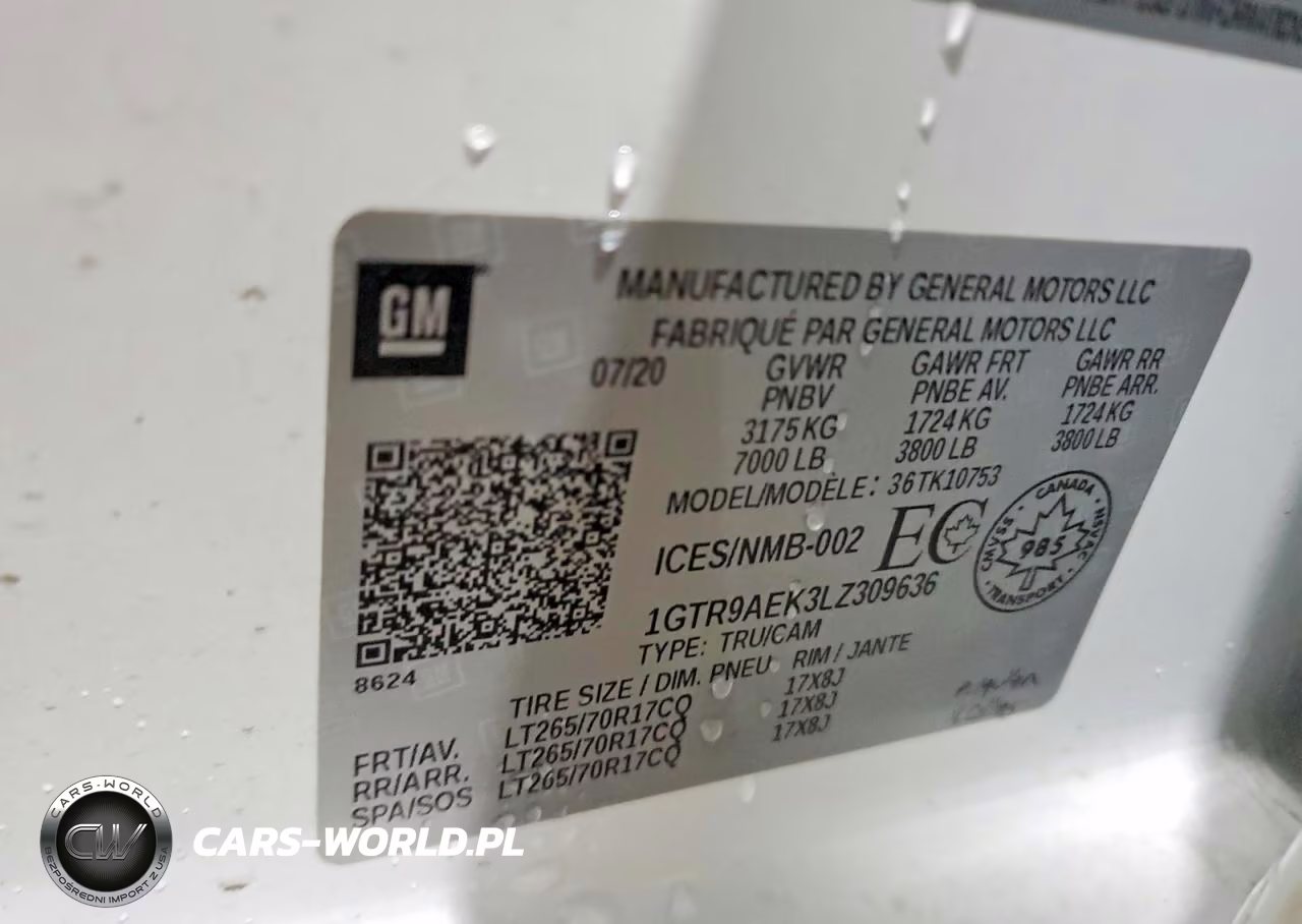 2020 GMC Sierra K1500 VIN:1GTR9AEK3LZ309636 - 12