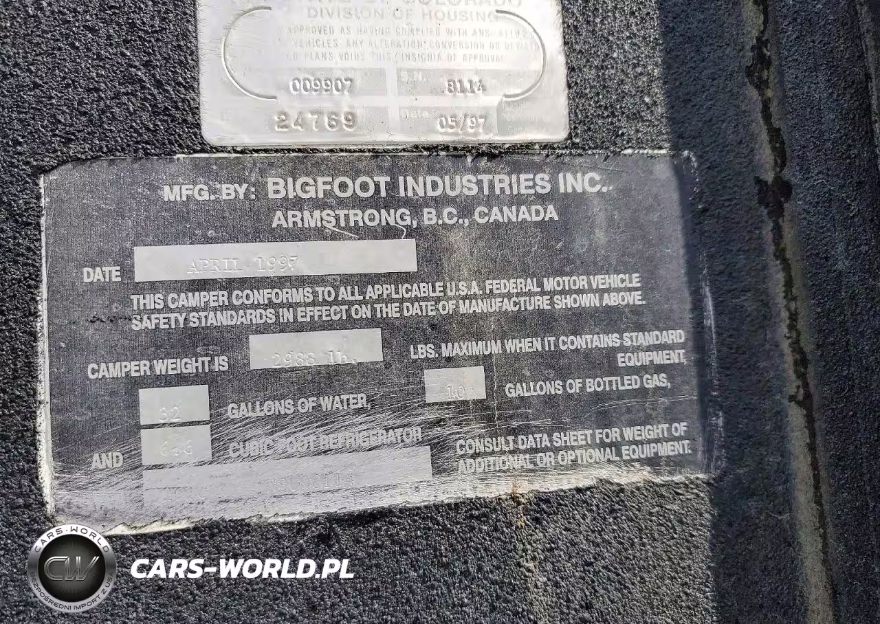 2000 Bigfoot Camper VIN:2GVC10110VS008114 - 10