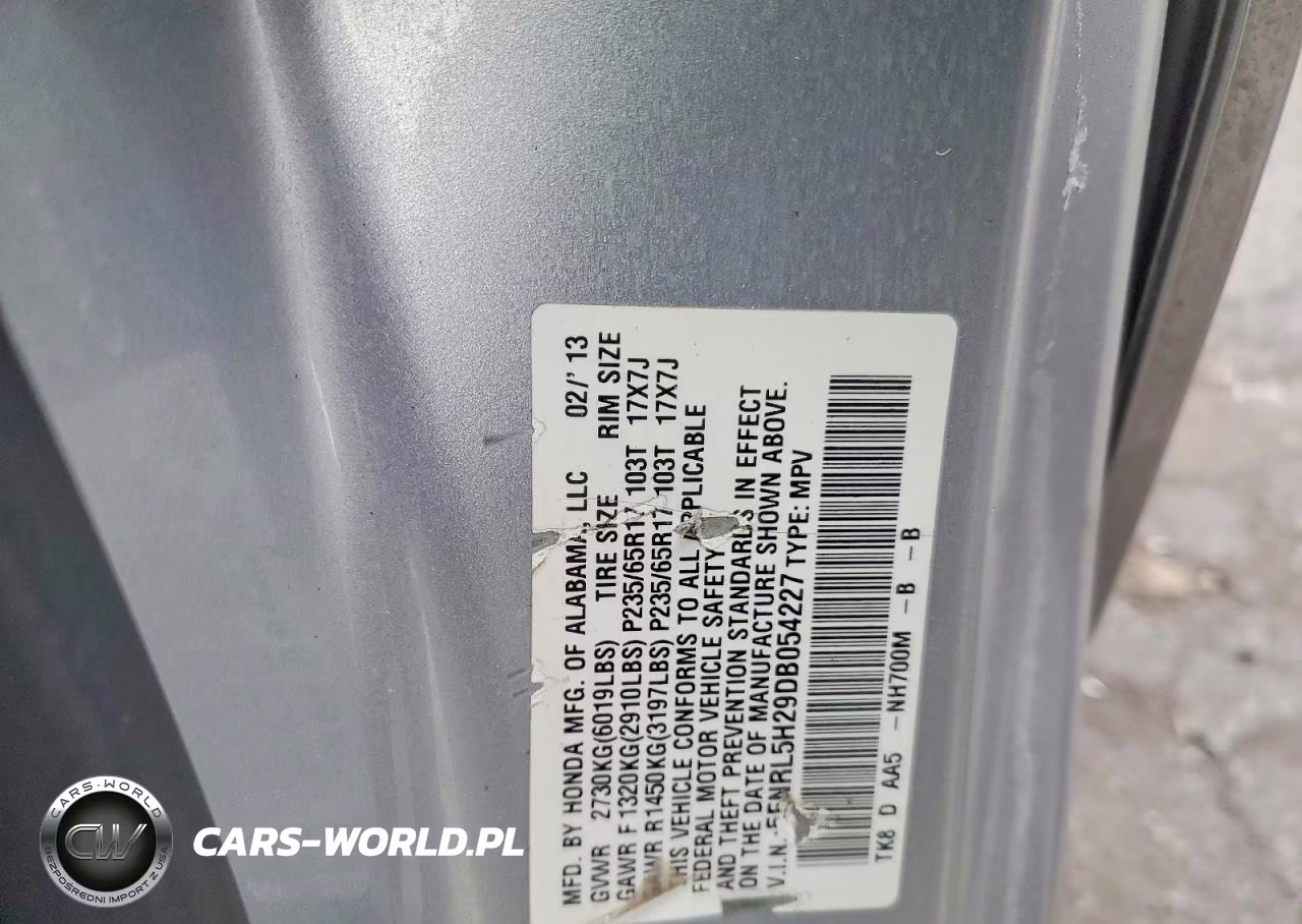 2013 Honda Odyssey Lx VIN:5FNRL5H29DB054227 - 13