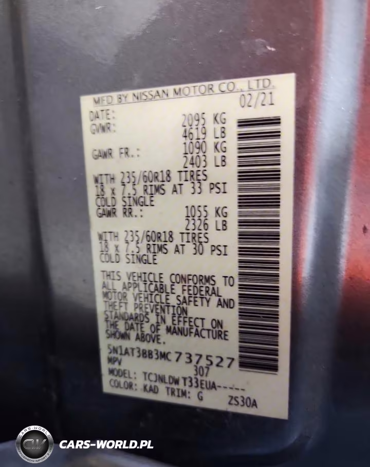 2021 Nissan Rogue Sv VIN:5N1AT3BB3MC737527 - 12