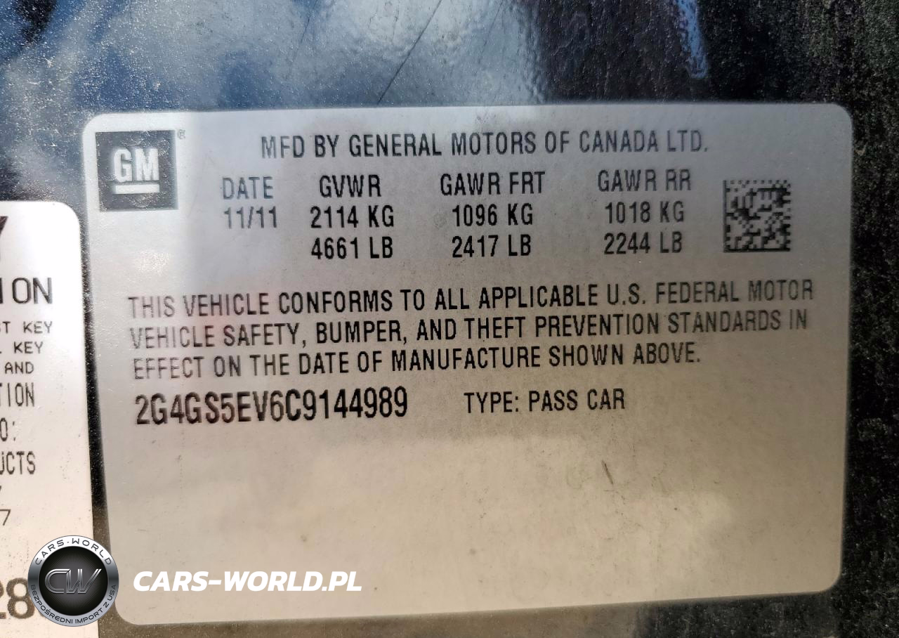 2012 Buick Regal Premium VIN:2G4GS5EV6C9144989 - 12