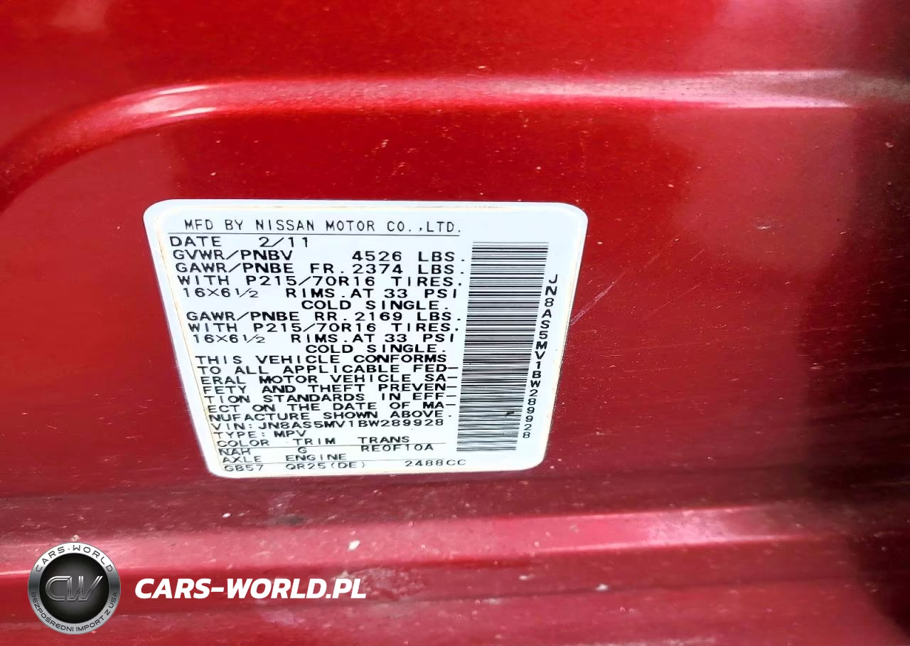 2011 Nissan Rogue S VIN:JN8AS5MV1BW289928 - 13