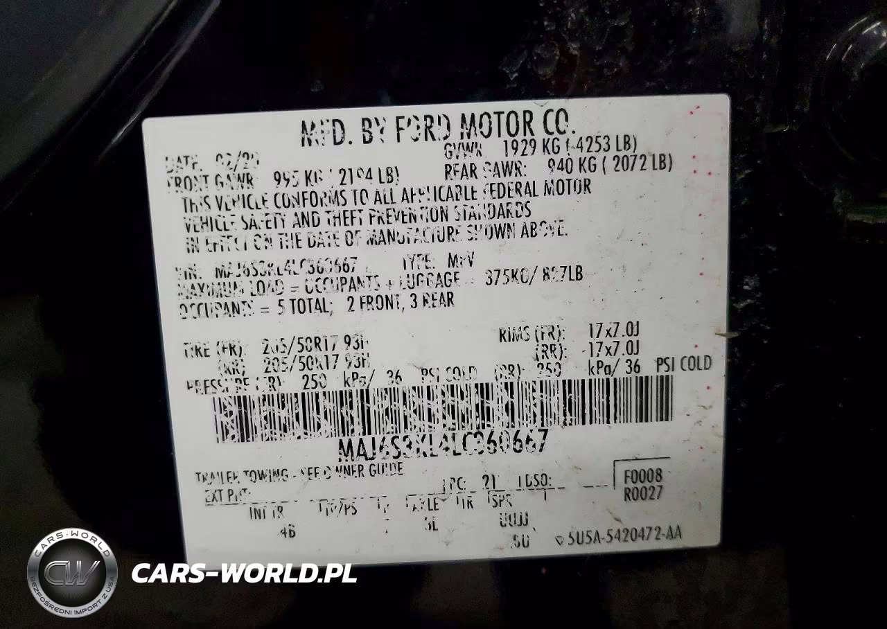 2020 Ford Ecosport Titanium VIN:MAJ6S3KL4LC360667 - 13