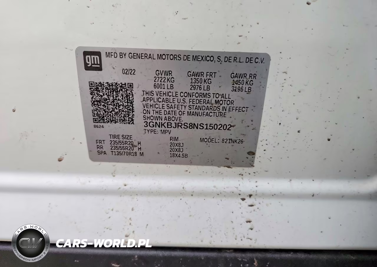 2022 Chevrolet Blazer 3Lt VIN:3GNKBJRS8NS150202 - 13