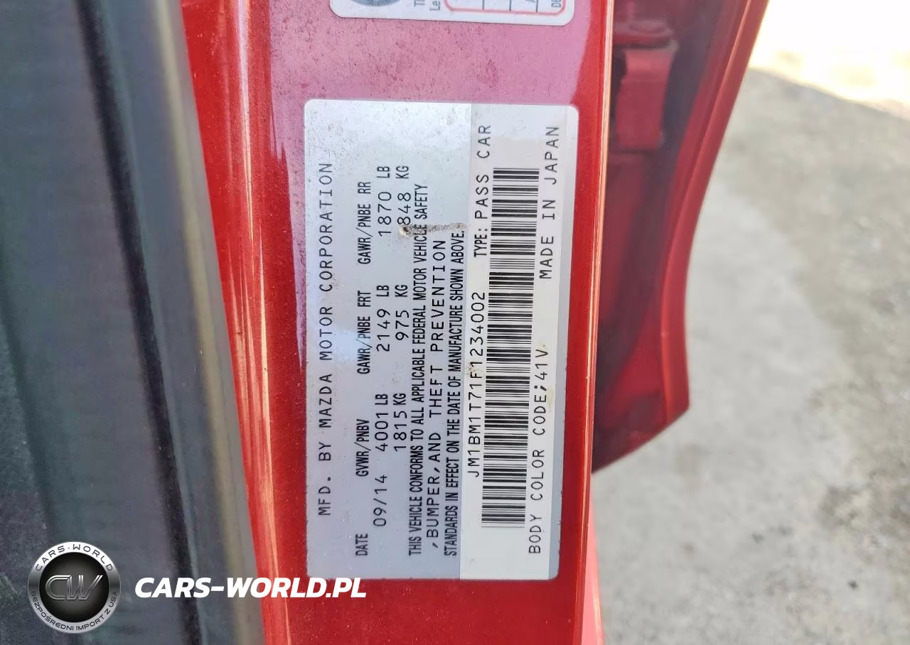 2015 Mazda 3 VIN:JM1BM1T71F1234002 - 12