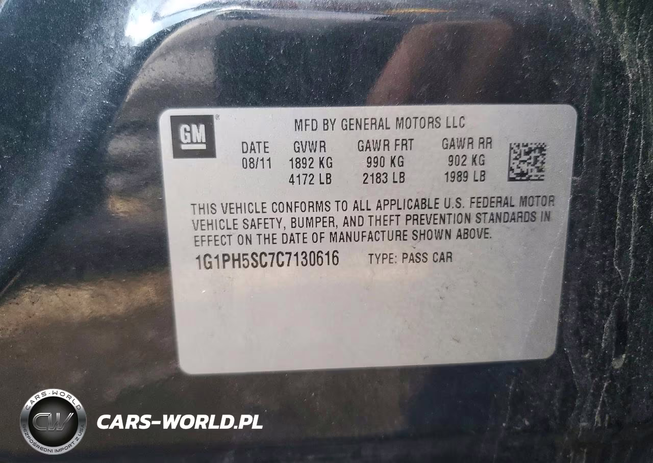 2012 Chevrolet Cruze Ltz VIN:1G1PH5SC7C7130616 - 12