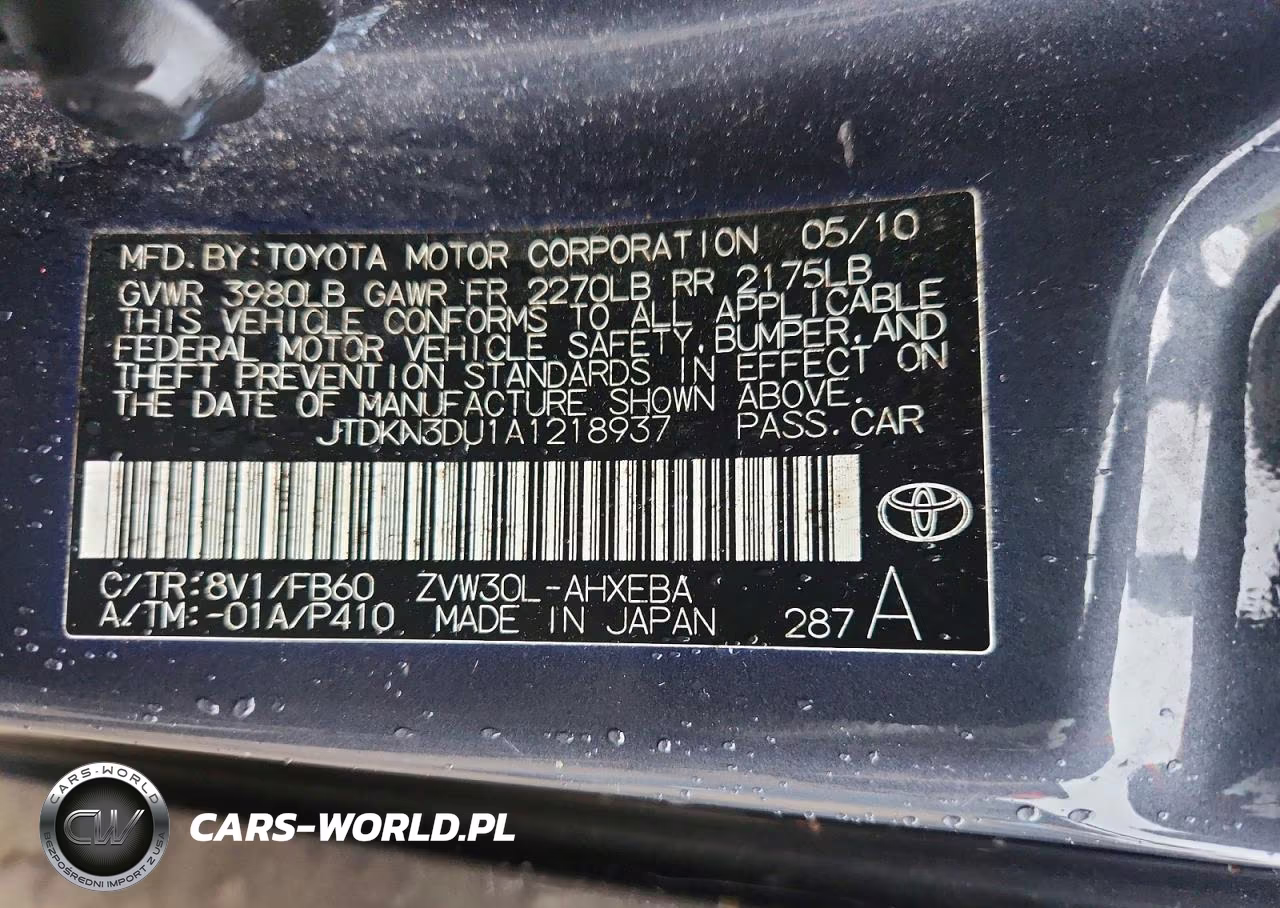 2010 Toyota Prius VIN:JTDKN3DU1A1218937 - 12