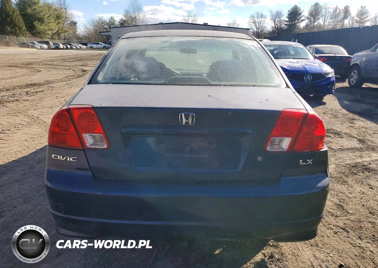 2004 Honda Civic Lx VIN:2HGES16604H530439 - 6