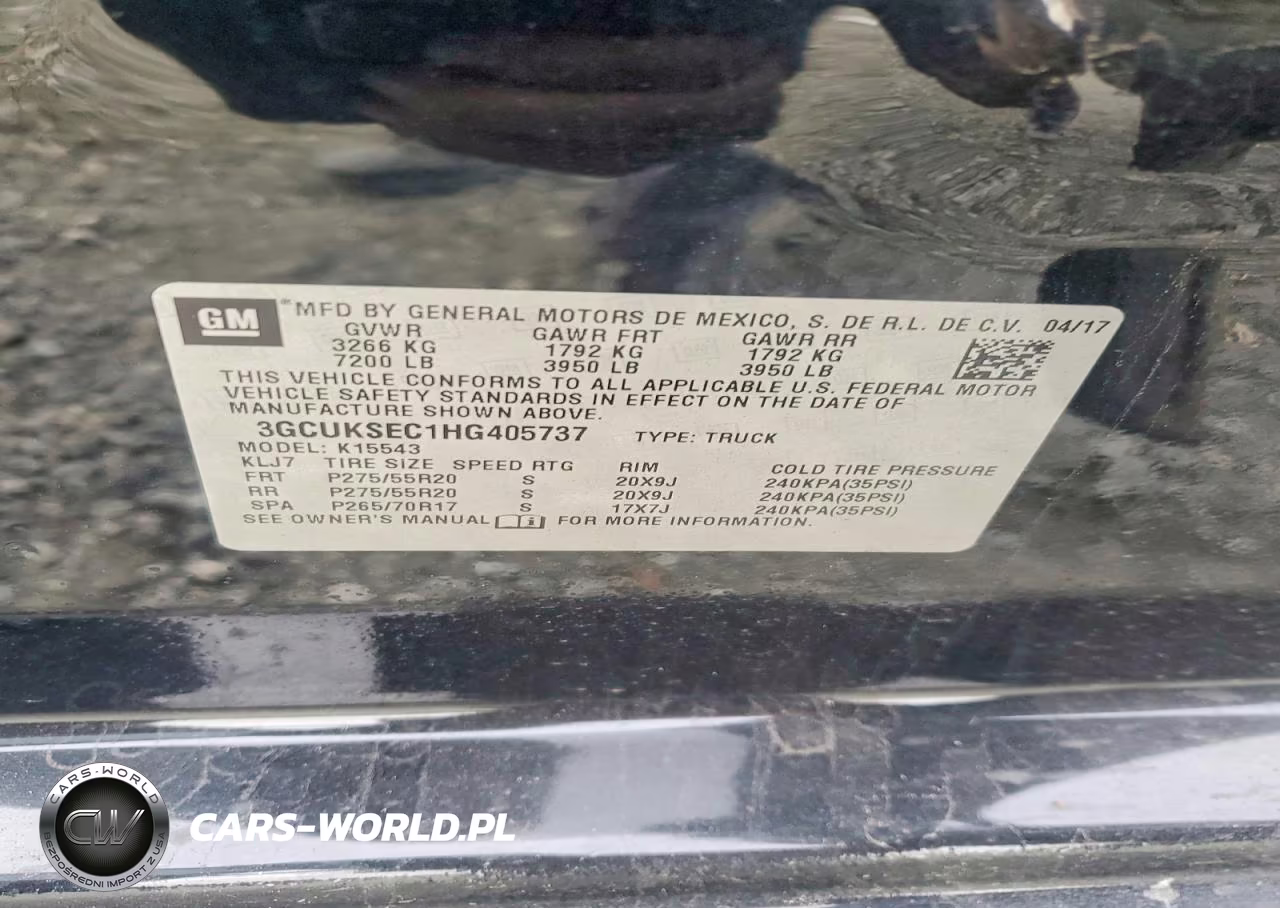 2017 Chevrolet Silverado K1500 Ltz VIN:3GCUKSEC1HG405737 - 12